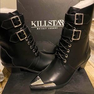 Killstar boots. Black. Size 7.